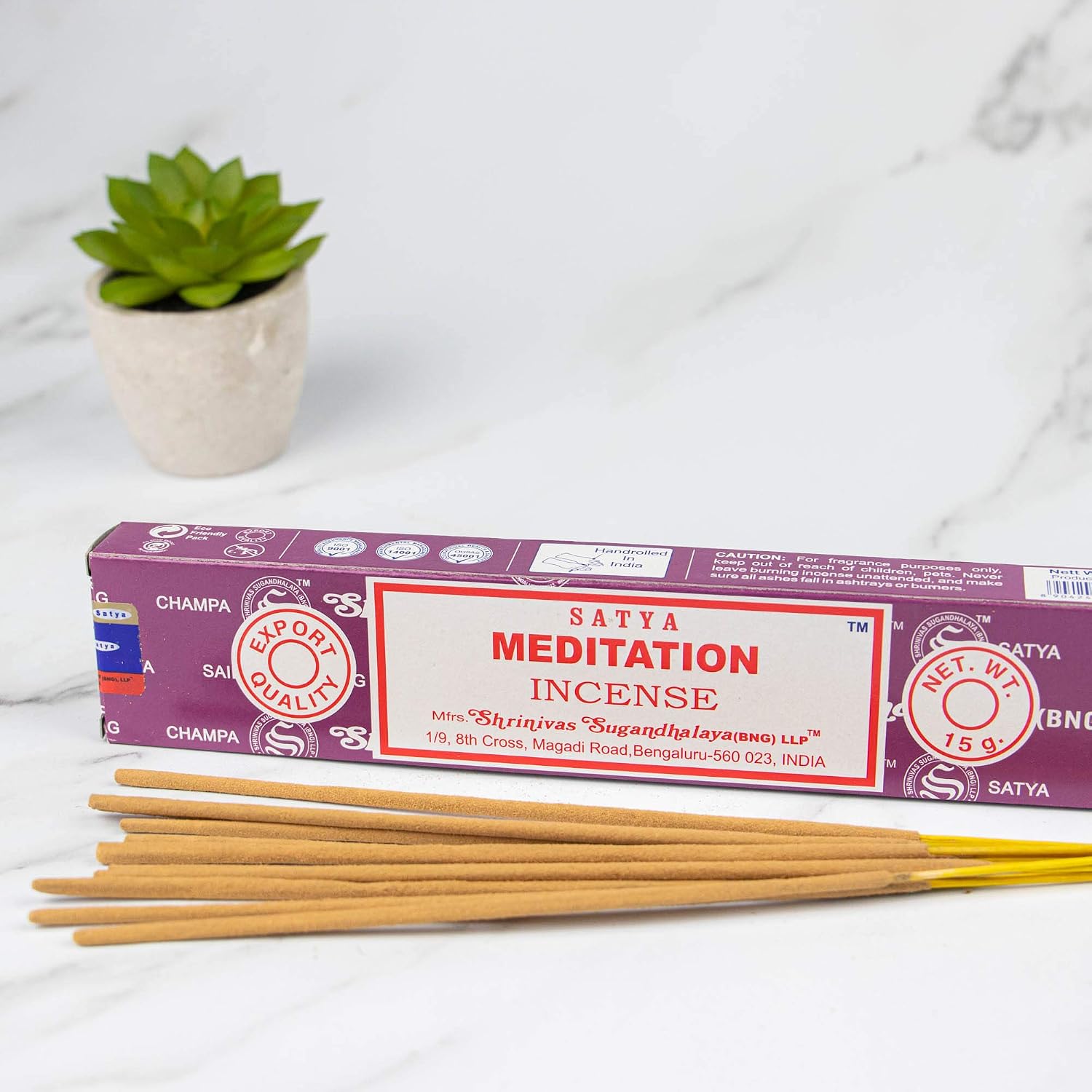 SATYA Nag Champa — Lot de 12 paquets d'encens 15 g – Image 4