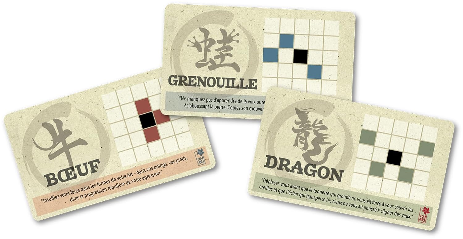 Asmodee – ONITAMA – Jeu de Société Stratégique Abstrait – Jeu de Réflexion pour 2 Joueurs dès 14 Ans – Duels Tactiques Inspirés des Arts Martiaux Japonais – 15 Min – Version Française - Igiari – Image 5