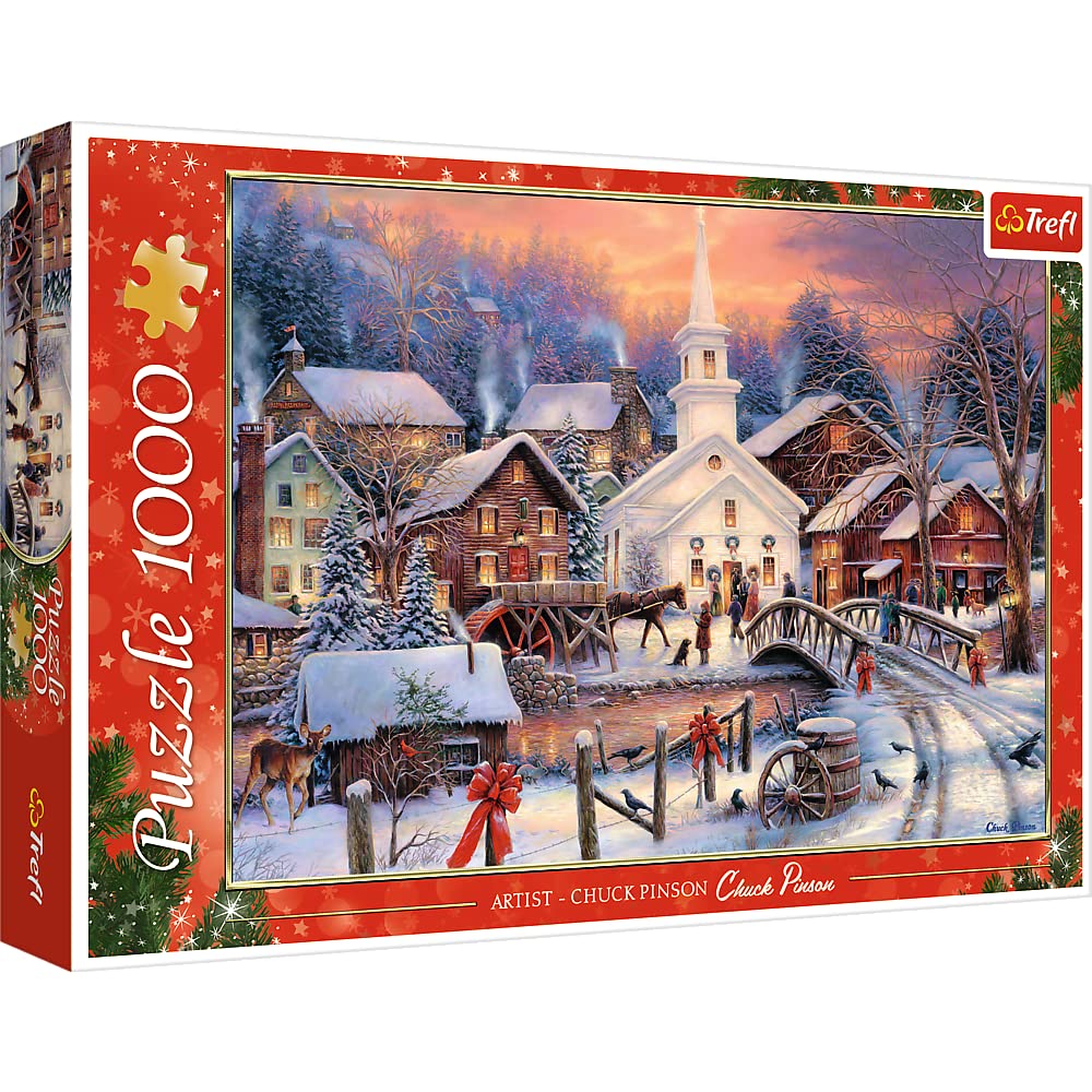 TREFL — Puzzle 1000 Pièces Vue sur la Ville de Noël – Image 9