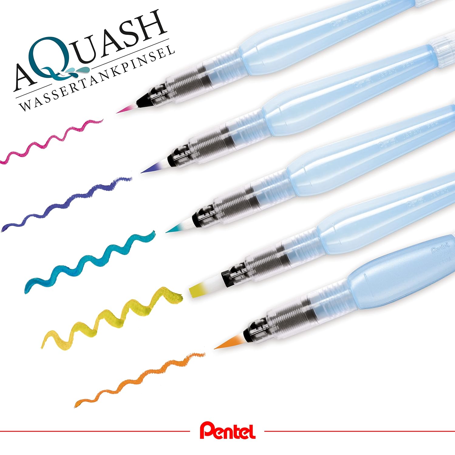 PENTEL Aquash FRH — Lot de 3 Pinceaux à réservoir d'eau – Image 4