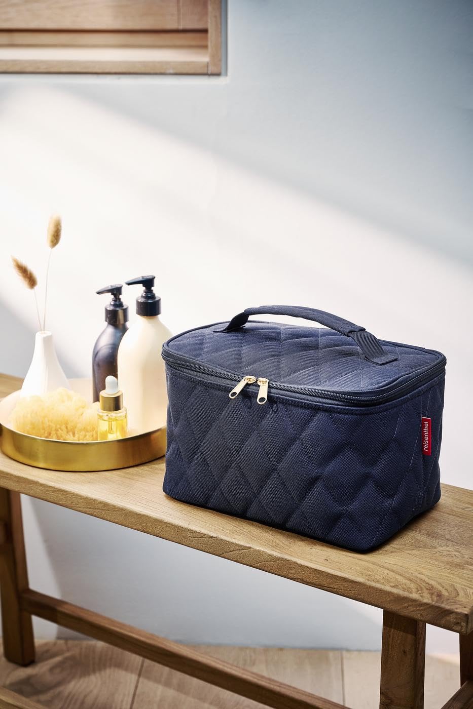 REISENTHEL — Trousse de toilette Rhombus Midnight Gold – Image 6