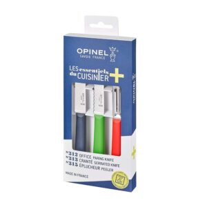 OPINEL Les Essentiels+ — Coffret 3 couteaux inox