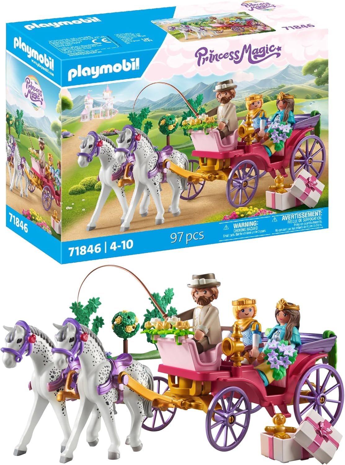 PLAYMOBIL — Carrosse avec Couple Princier – Image 32