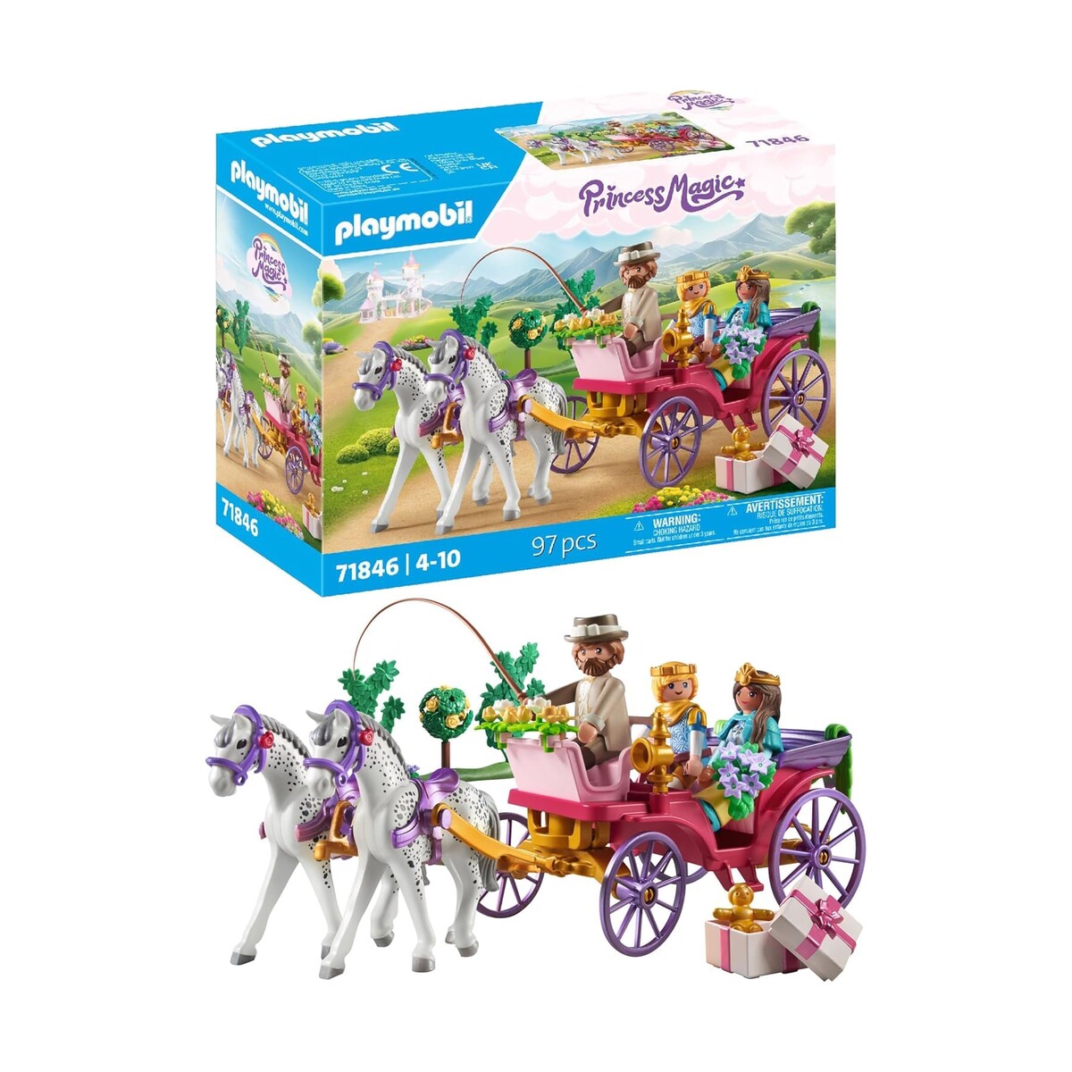 PLAYMOBIL — Carrosse avec Couple Princier