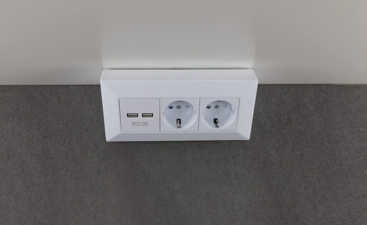 CHILITEC — Bloc multiprise d'angle 2 prises USB-A blanc – Image 7