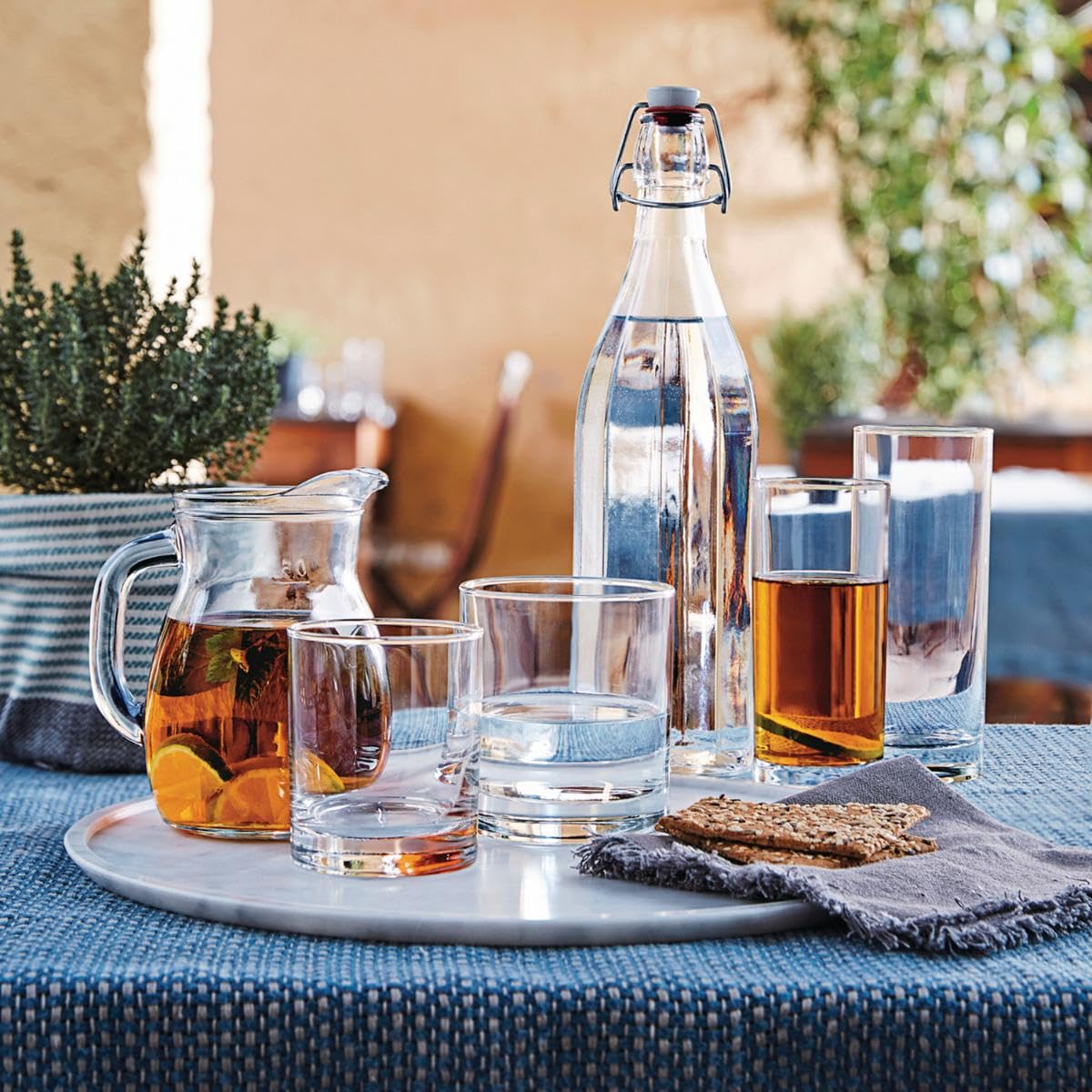 BORMIOLI ROCCO — Lot de 6 Carafes en Verre 1L – Image 2