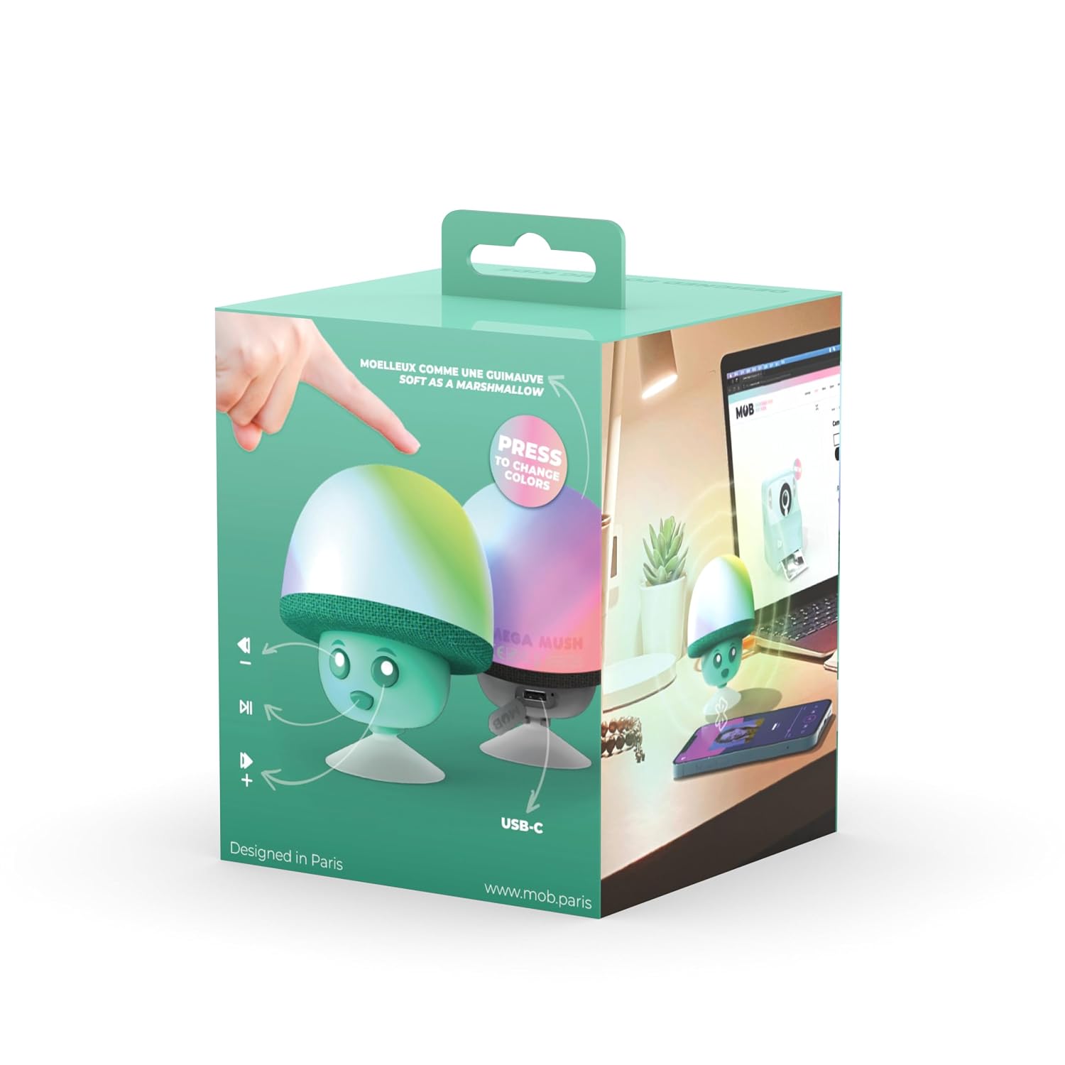 MOBILITY ON BOARD Mega Mush — Enceinte Bluetooth étanche verte – Image 4