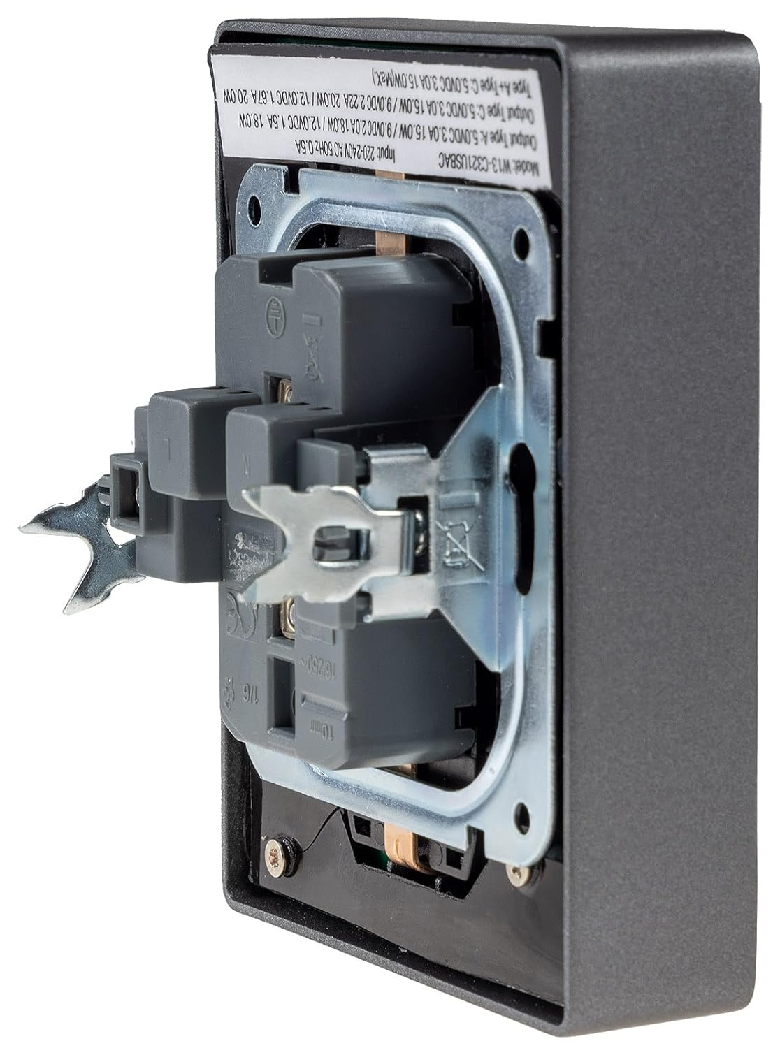 MILOS — Prise double encastrée 250 V 16 A anthracite – Image 7