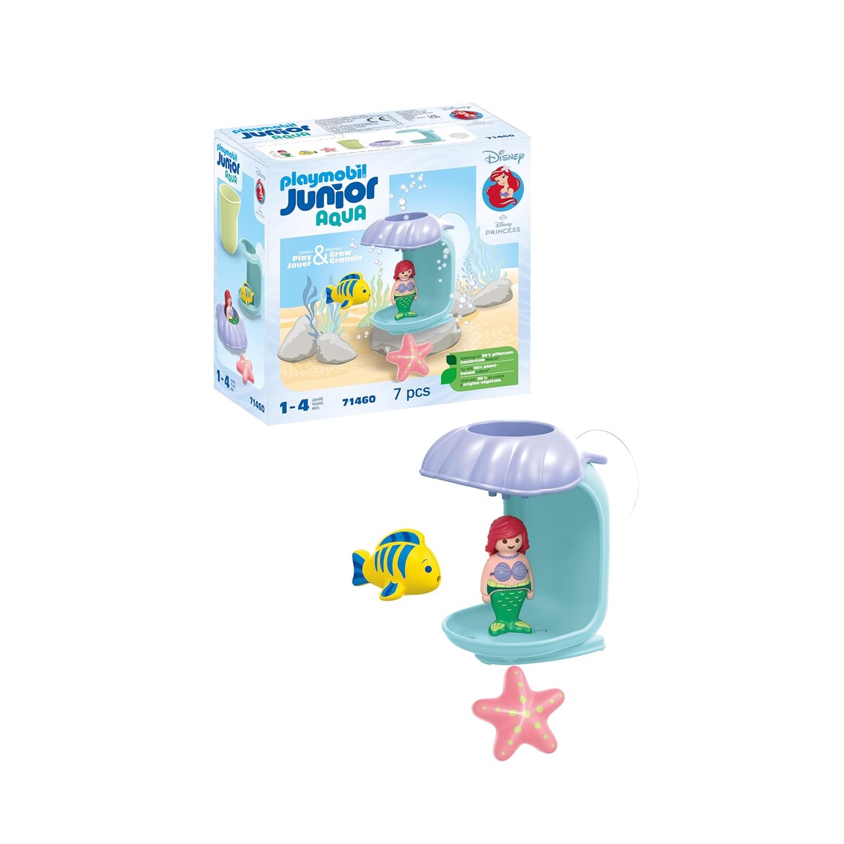 PLAYMOBIL Junior Disney — Ariel avec Coquillage de Bain