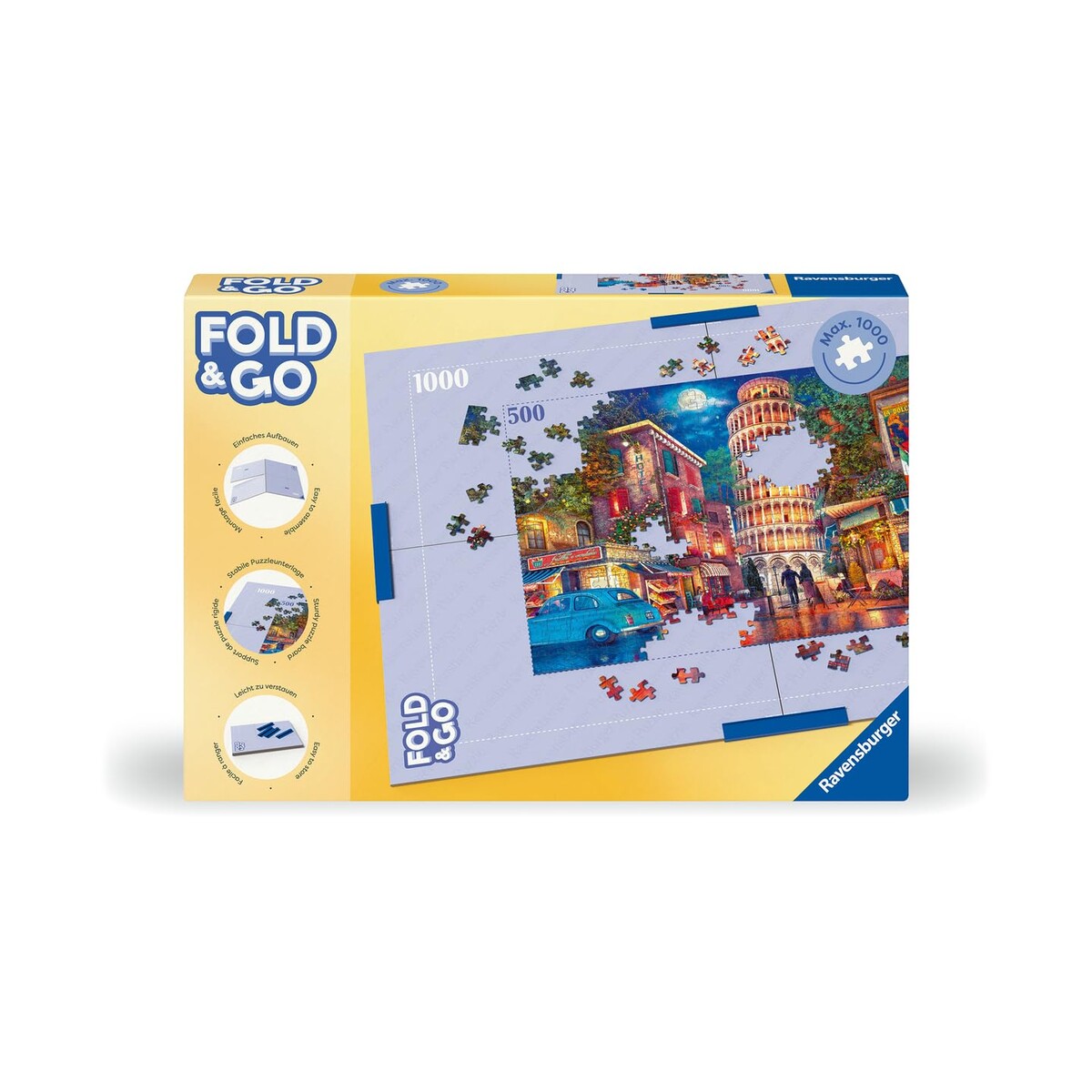 RAVENSBURGER — Plateau pliable pour puzzle jusqu’à 1000 pièces