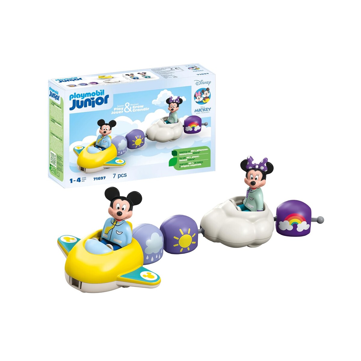 PLAYMOBIL Junior Disney — Train des Nuages Mickey et Minnie