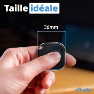 Alternative view of SHELLY BLU Button1 — Bouton domotique Bluetooth Noir