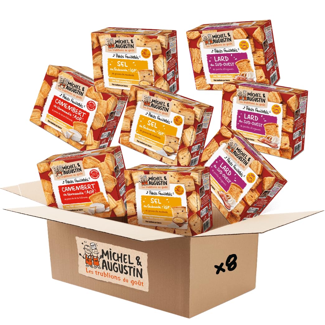 MICHELIN — Coffret de petits feuilletés apéritifs 8×80 g