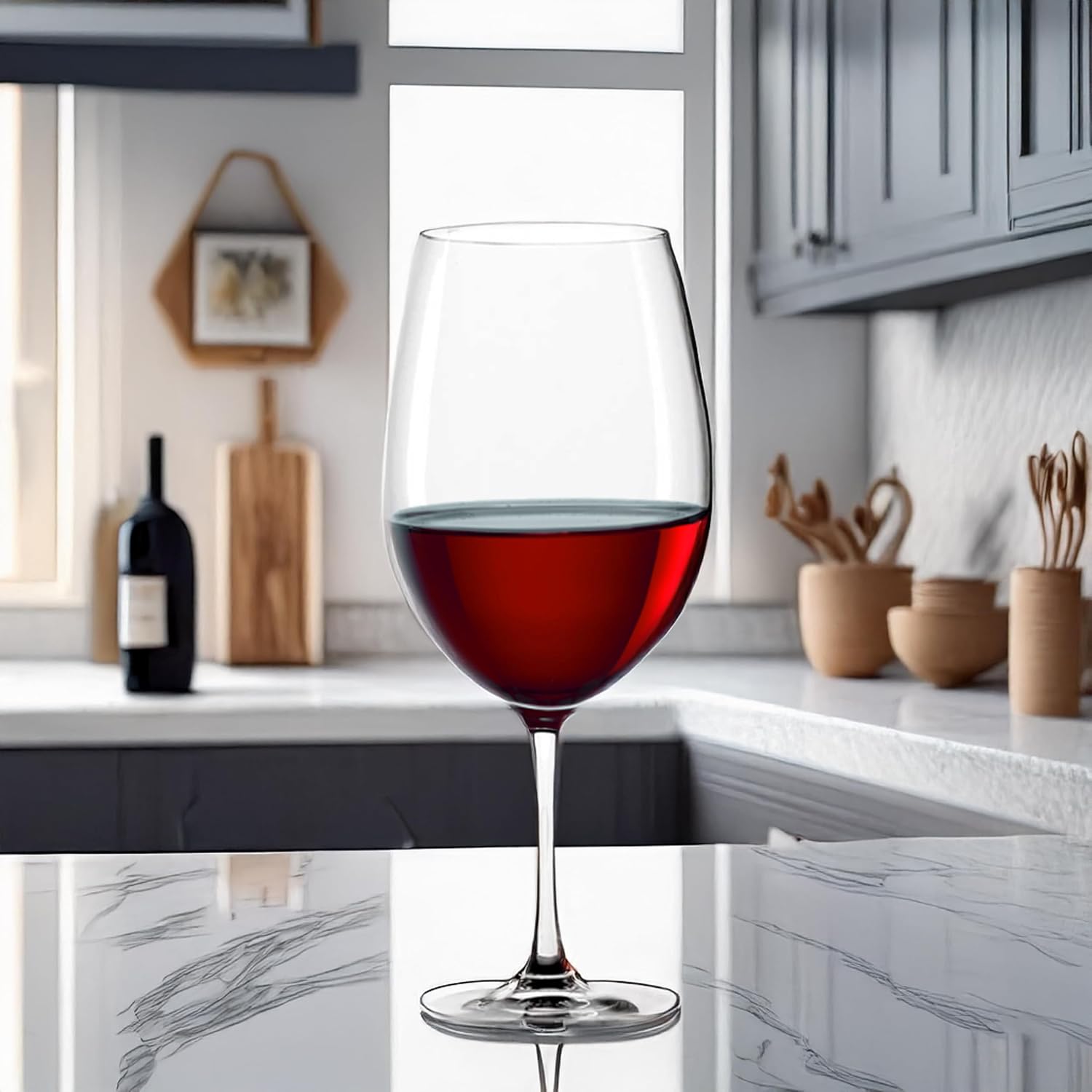 Verres à Vin Bordeaux Classic Lot de 6, 650 ml – Verres Élégants pour Bordeaux – Verres à Vin Rouge en Cristal pour un Maximum d'Arômes – Lavables au Lave-Vaisselle & Fabriqués en Allemagne – Image 6