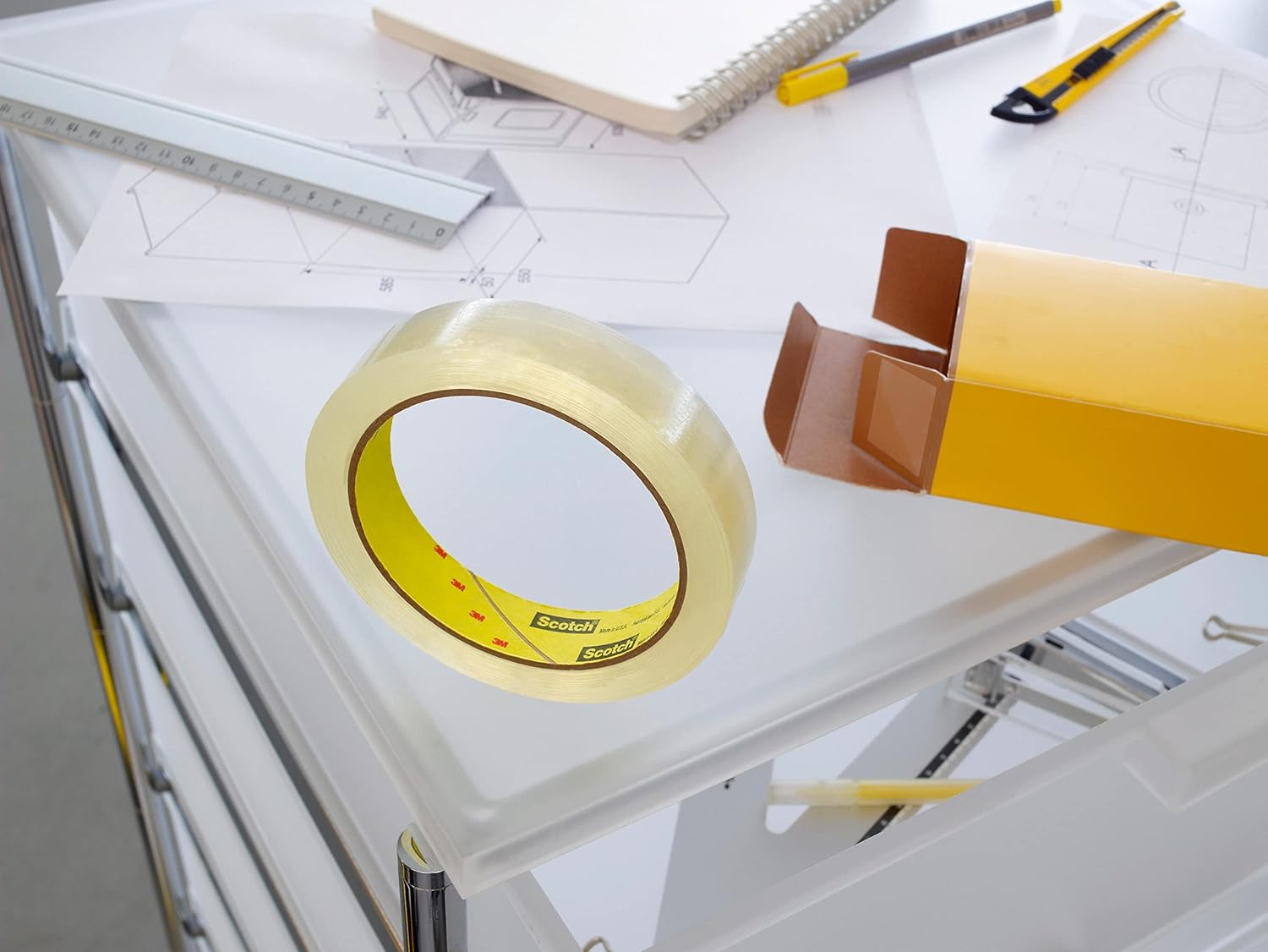 SCOTCH 550 — Ruban Adhésif Transparent x8 19 mm x 66 m – Image 2