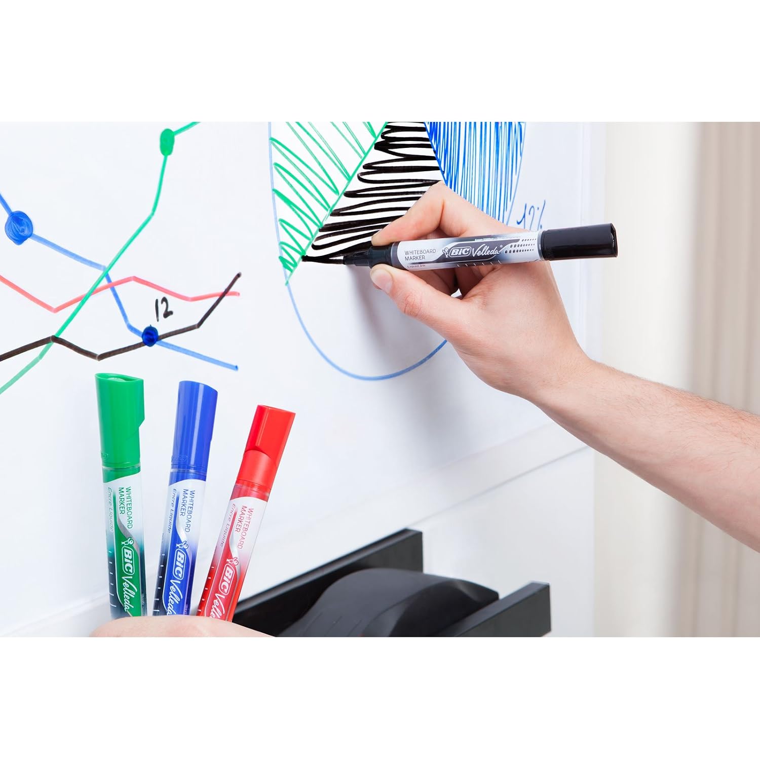 BIC Velleda — 12 Feutres pour Tableau Blanc verts – Image 12