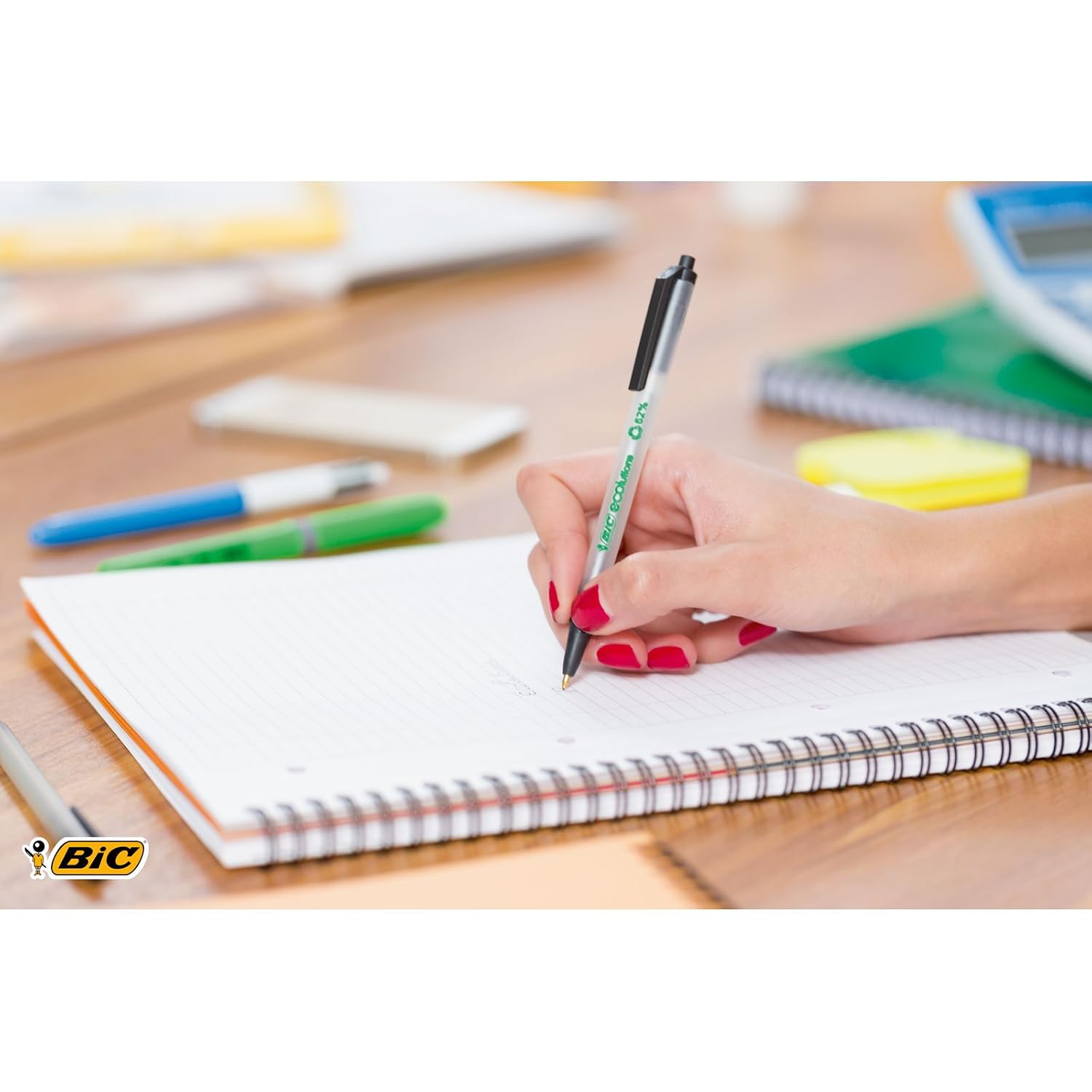 BIC ECOlutions Clic Stic — Boîte de 50 Stylos-Bille Noirs – Image 8
