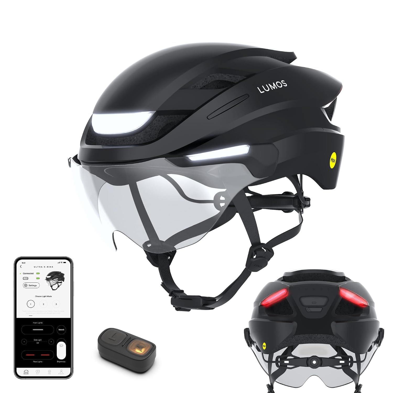 LUMOS Ultra — Casque de vélo électrique intelligent LED