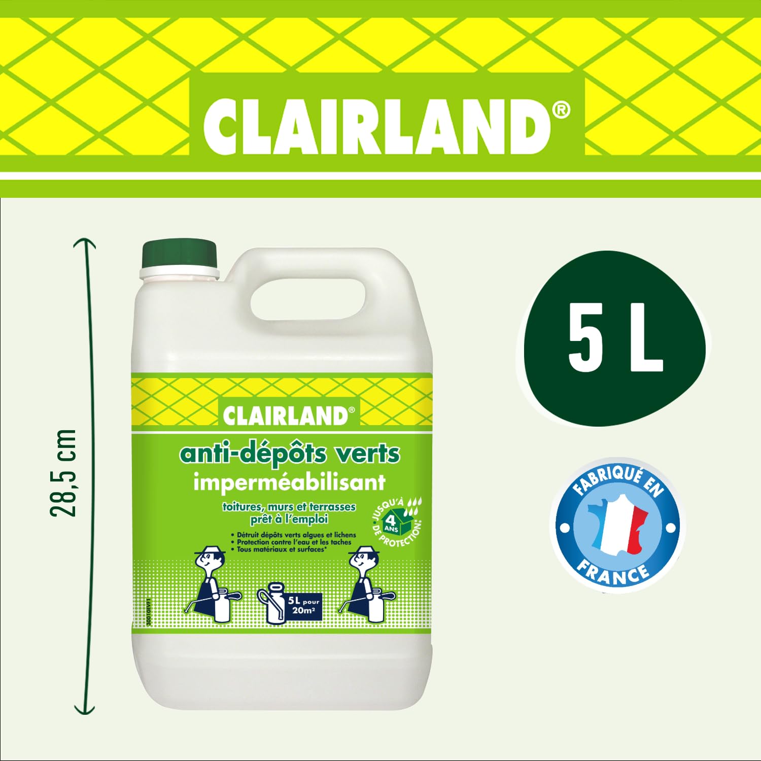 CLAIRLAND — Anti-dépôts verts imperméabilisant 5 L – Image 9