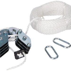 MANNESMANN — Poulie universelle 180 kg câble nylon 20 m