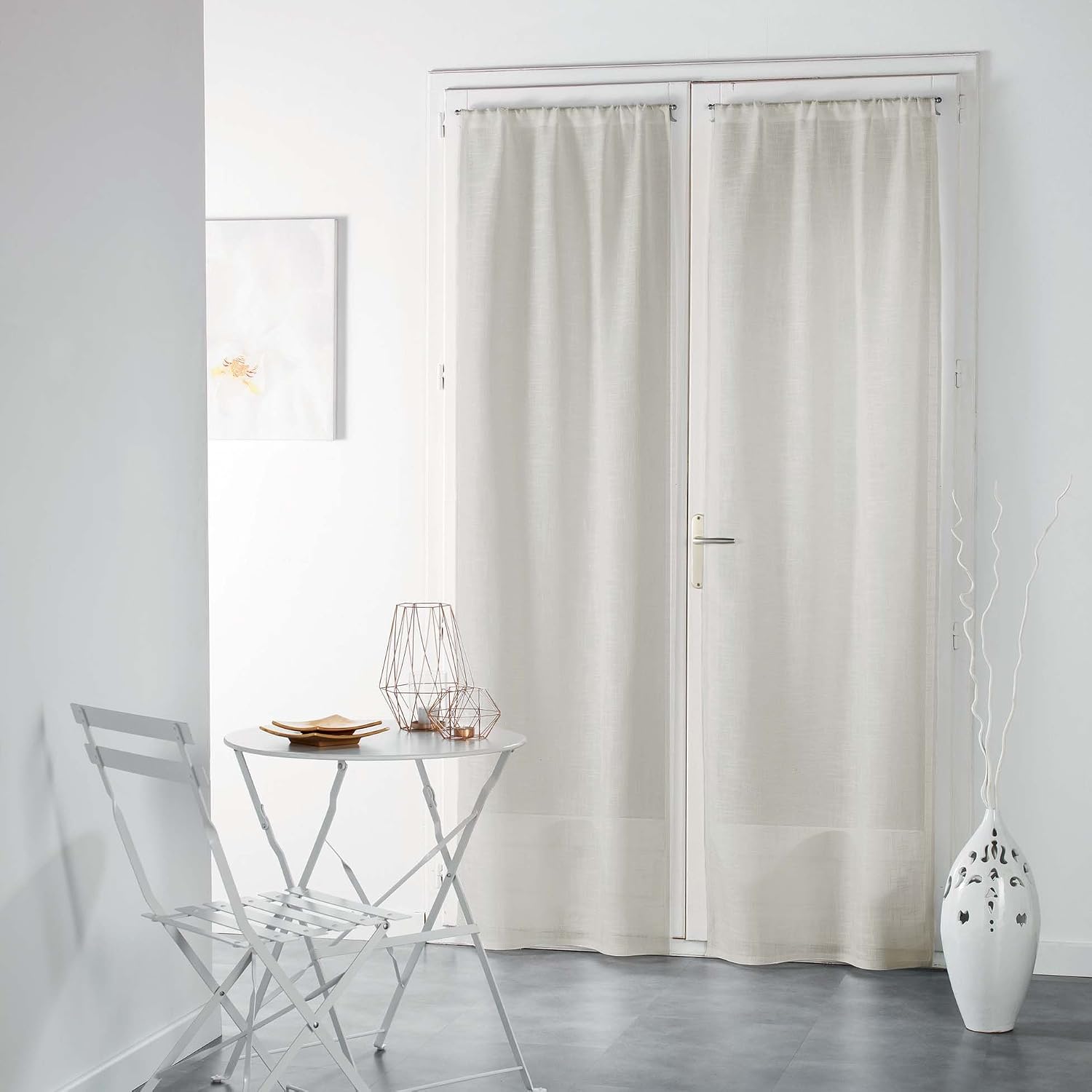 DOUCEUR D'INTÉRIEUR Haltona — Paire droite passe tringle 240x70 cm