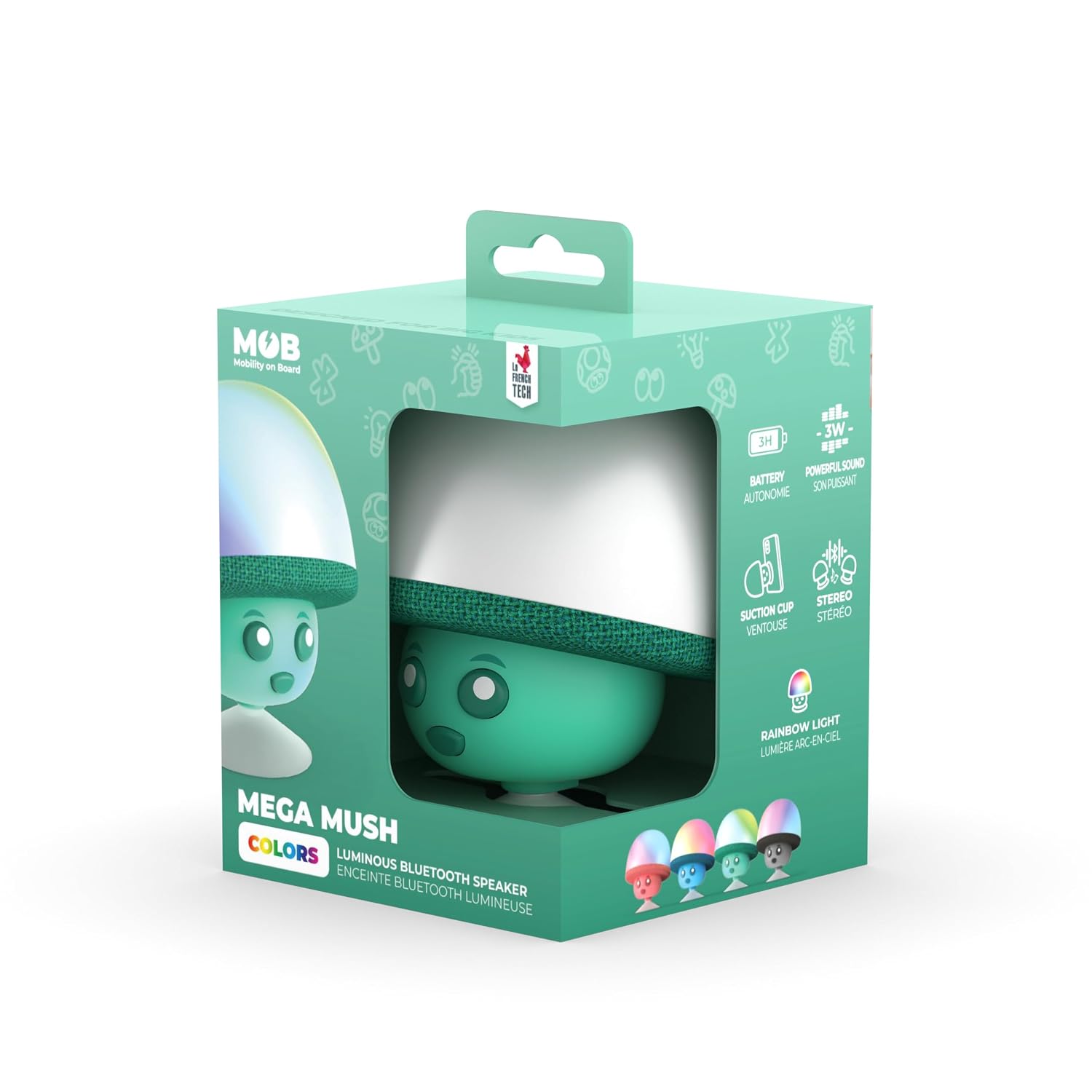 MOBILITY ON BOARD Mega Mush — Enceinte Bluetooth étanche verte – Image 3