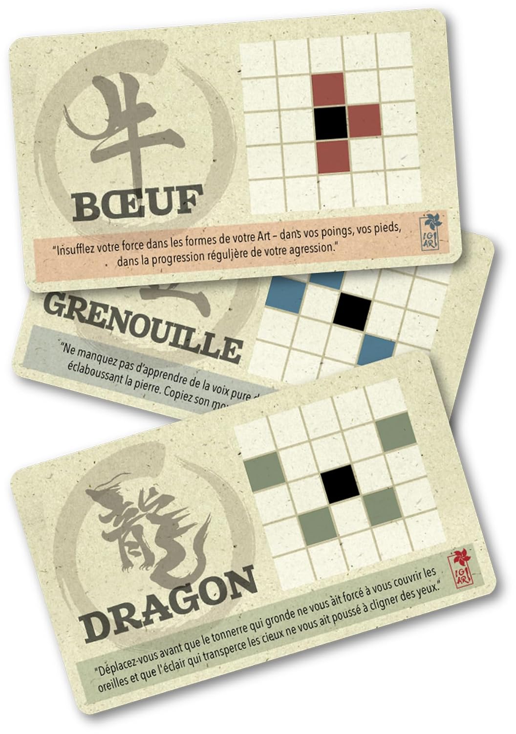 Asmodee – ONITAMA – Jeu de Société Stratégique Abstrait – Jeu de Réflexion pour 2 Joueurs dès 14 Ans – Duels Tactiques Inspirés des Arts Martiaux Japonais – 15 Min – Version Française - Igiari – Image 6