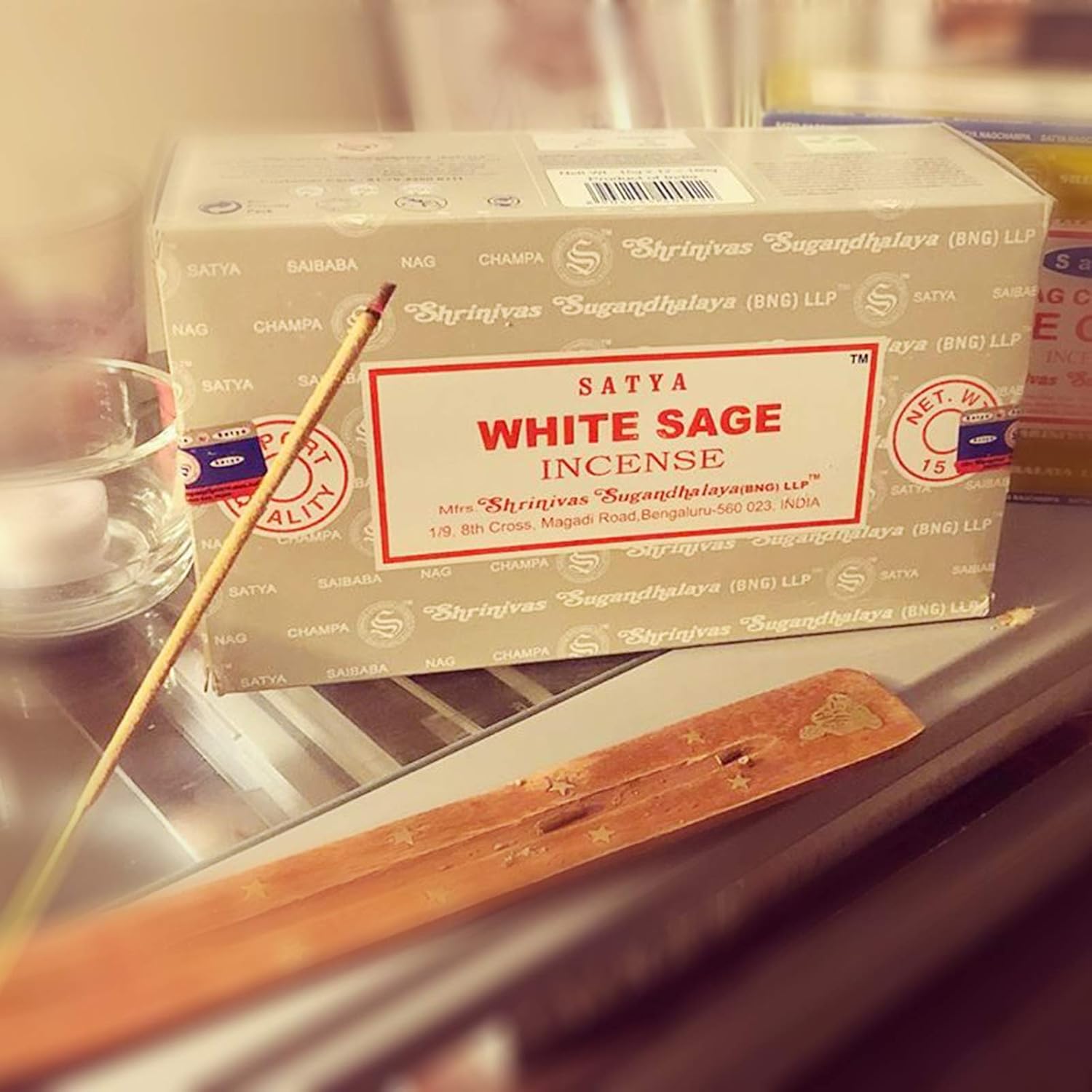 SATYA Nag Champa — Encens sauge blanche x12 15 g – Image 7