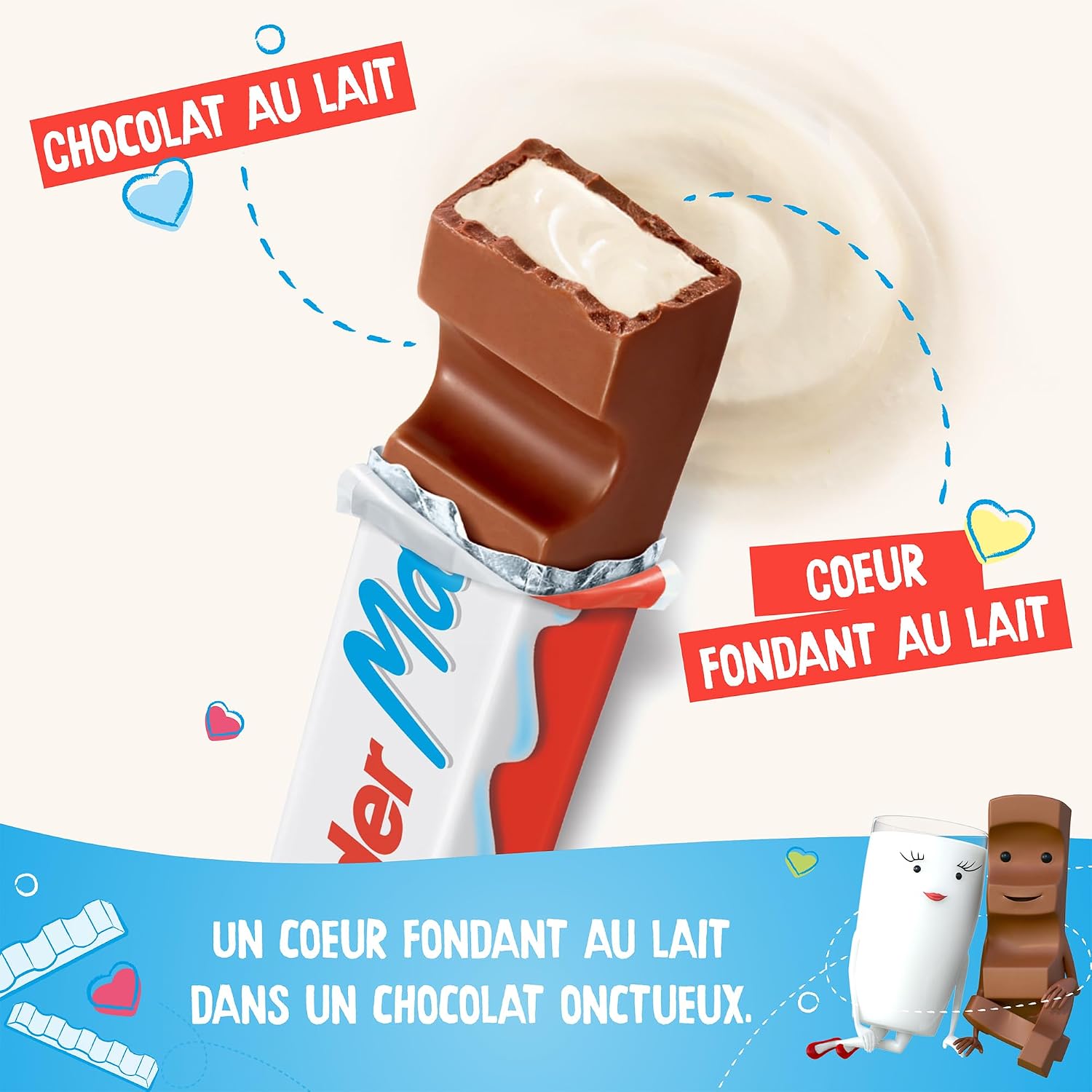 KINDER — Barres de chocolat au lait 1 kg, lot de 48 x 21 g – Image 5
