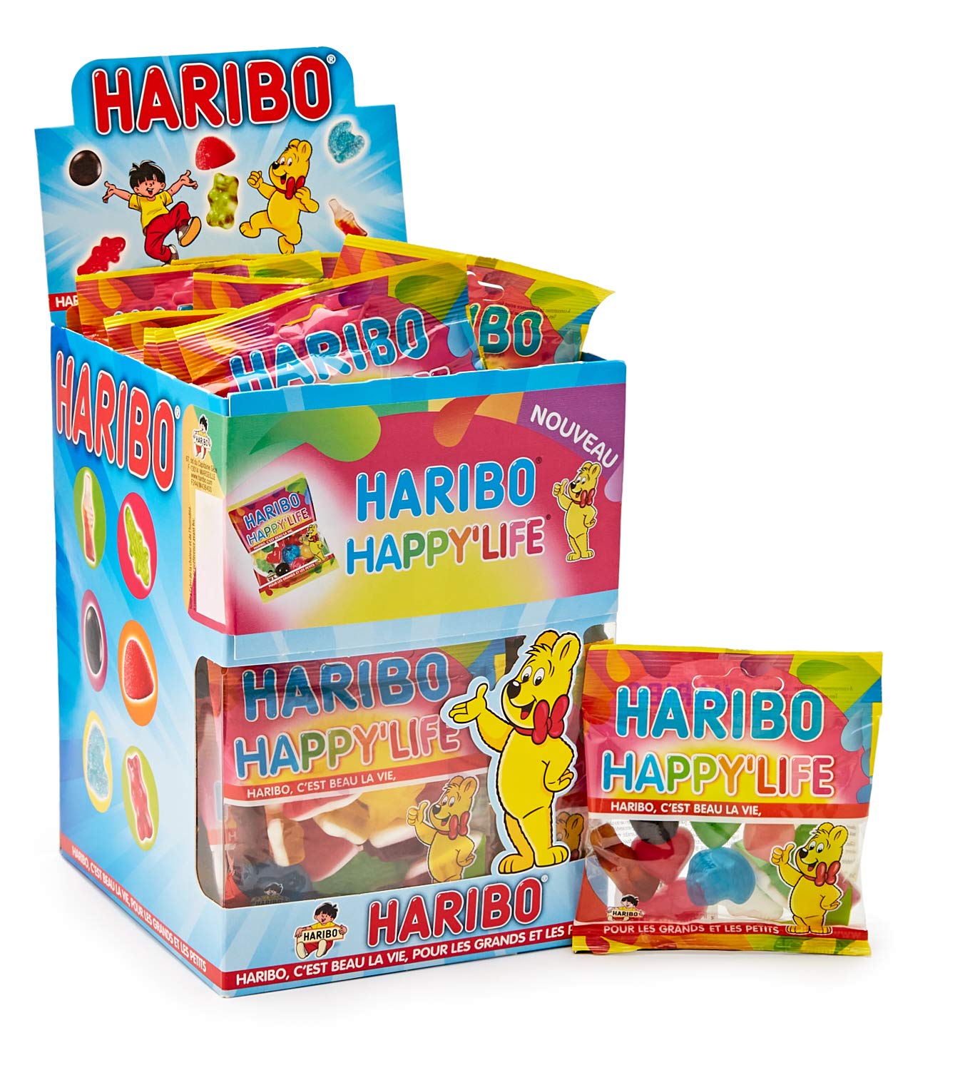 HARIBO Happy Life — Assortiment de Bonbons Gélifiés x30 40g