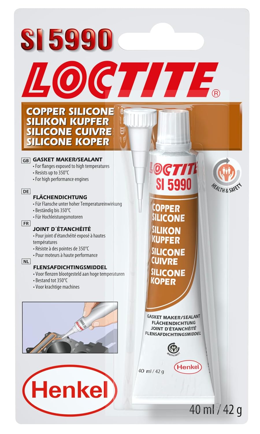 LOCTITE SI 5990 — Pâte à joint silicone cuivre 40 ml