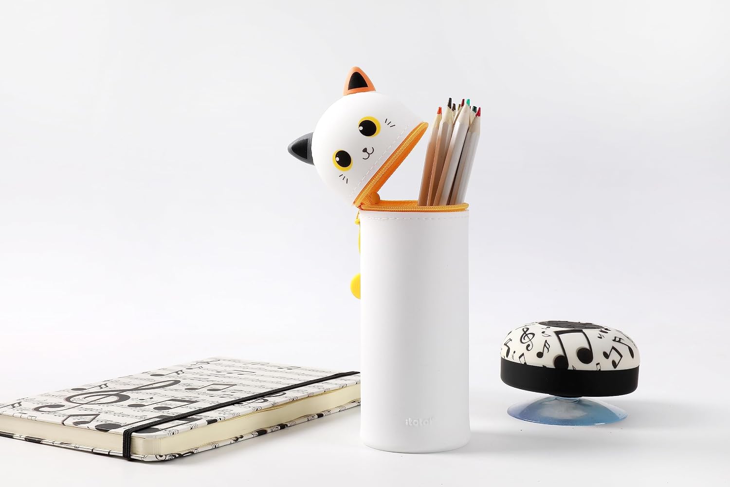 I-TOTAL — Étui en Silicone Extensible Chat Orange – Image 2