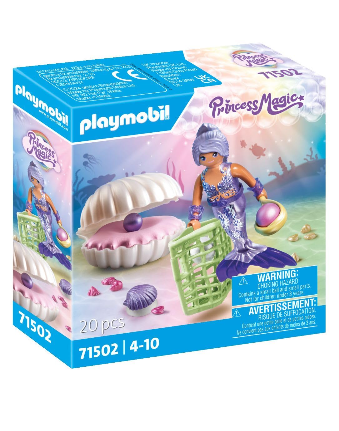 PLAYMOBIL Princess Magic — Sirène avec coquillage et perles – Image 9