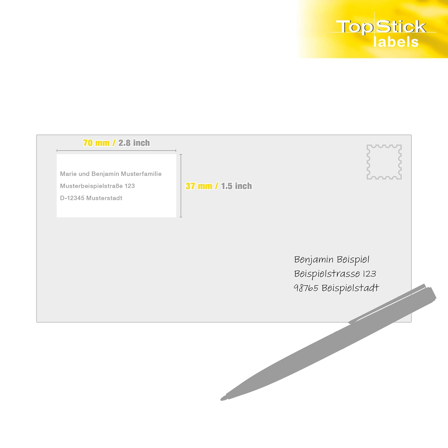 TOPSTICK — Pochette de 4000 étiquettes autocollantes 52,5 x 29,7 mm – Image 13