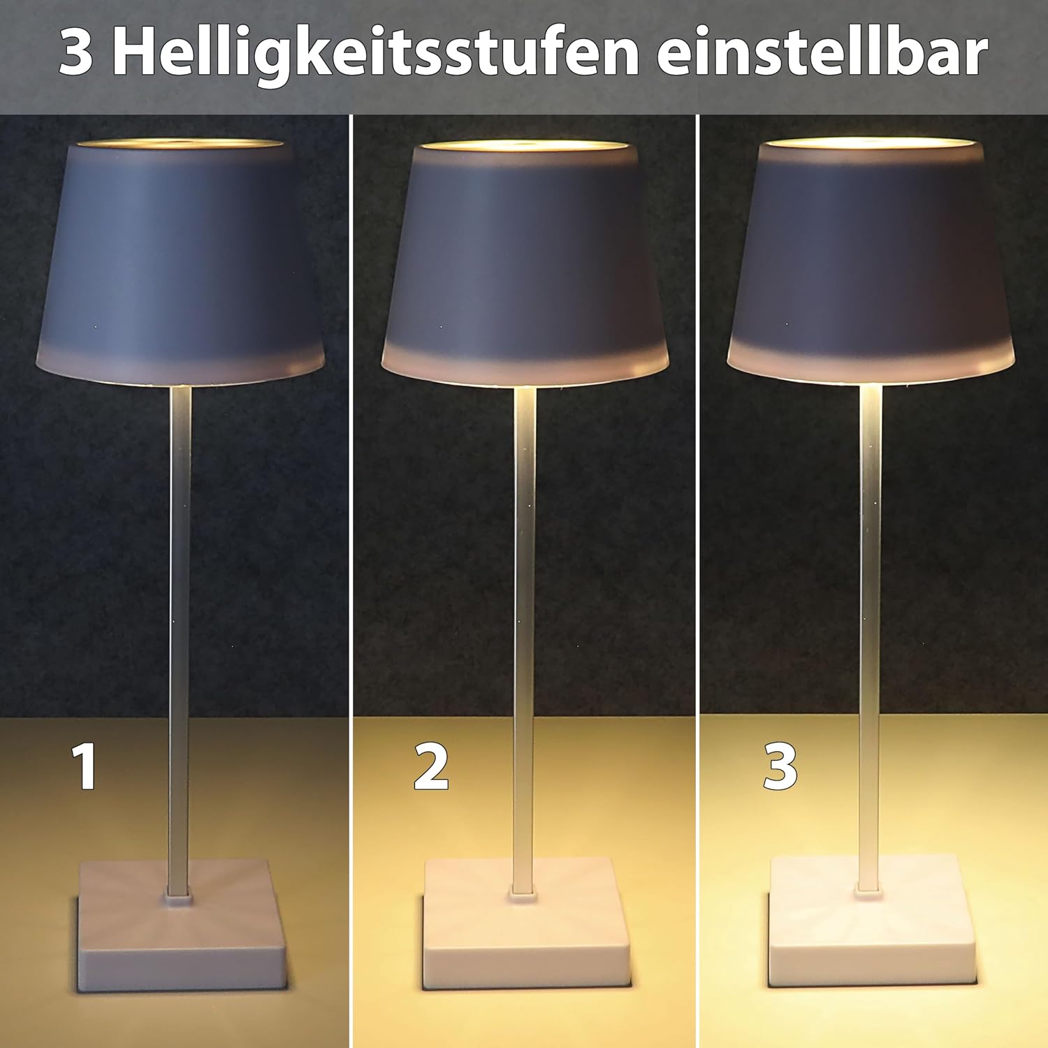 CEPEWA — Lampe de table LED tactile 17 LED 32 cm – Image 8