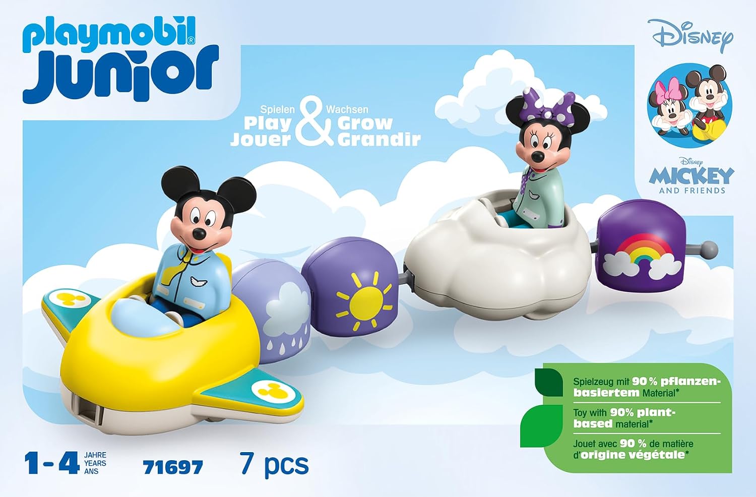 PLAYMOBIL Junior Disney — Train des Nuages Mickey et Minnie – Image 27