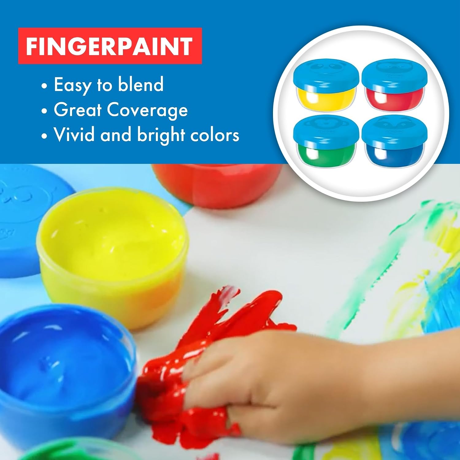 MAPED Color'Peps — 4 Pots de Peinture au Doigt 80 g – Image 3