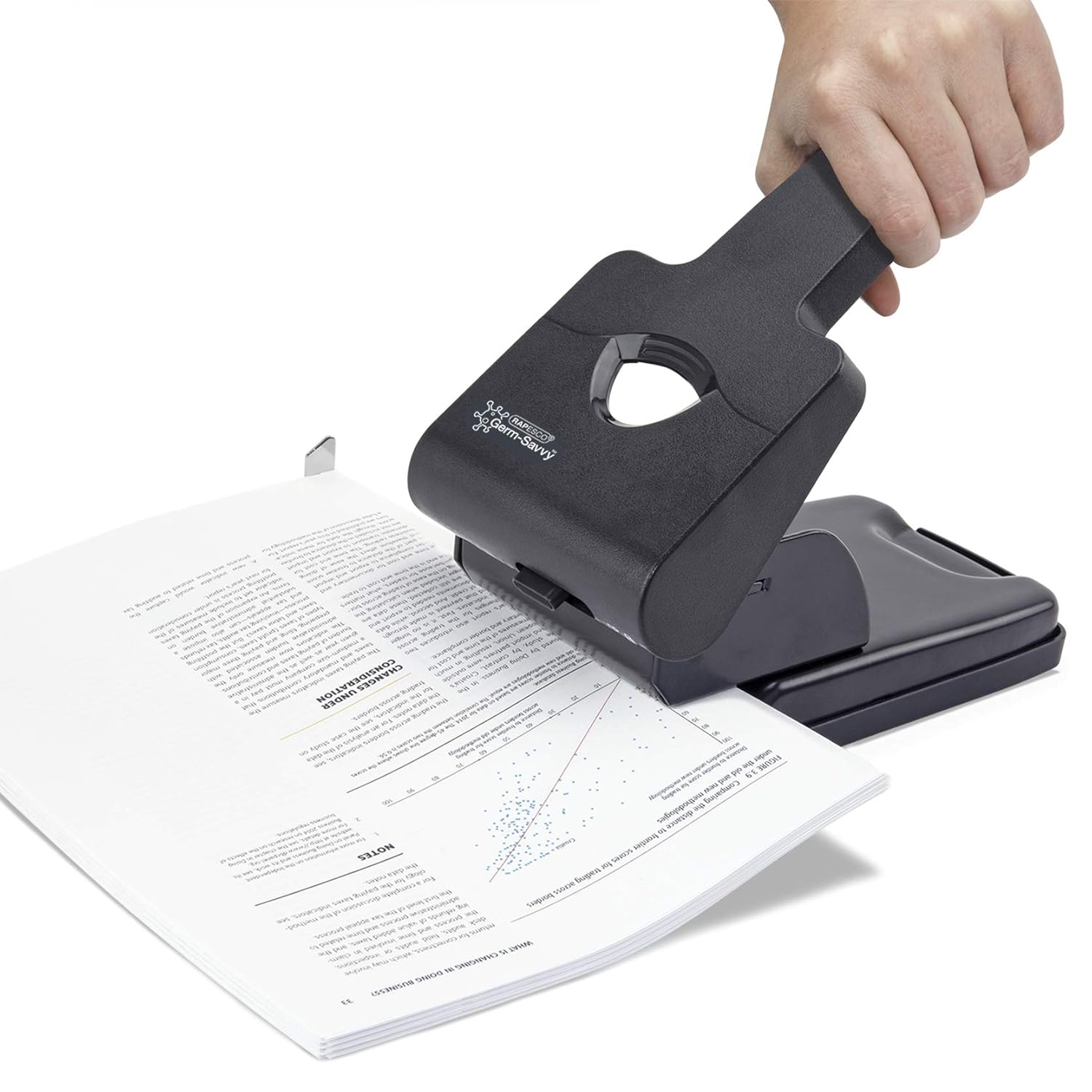 RAPESCO HD865-P — Perforatrice 2 trous grande capacité noir – Image 9
