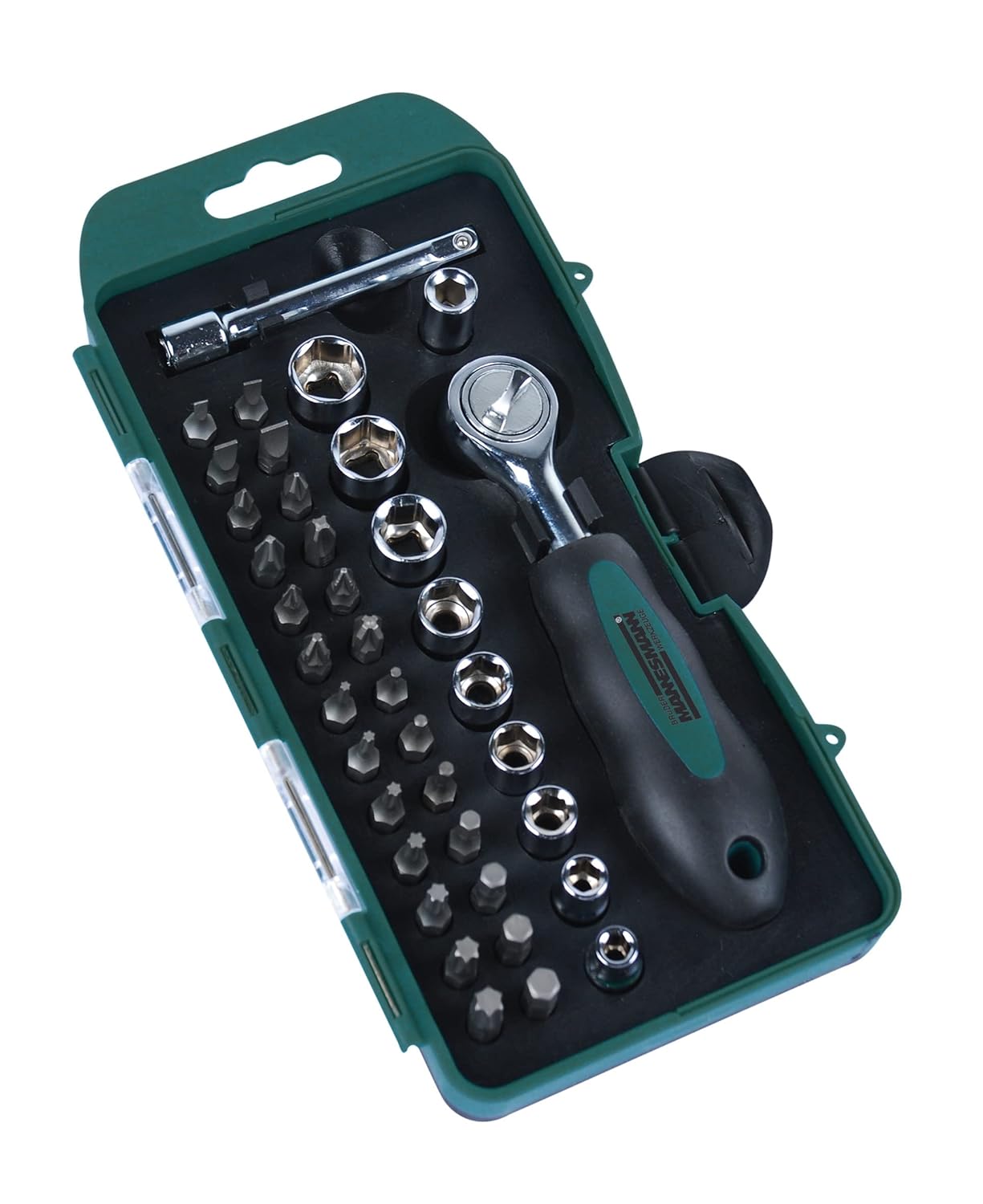 BRÜDER MANNESMANN WERKZEUGE M29891 — Set douilles et embouts 38 pièces – Image 5