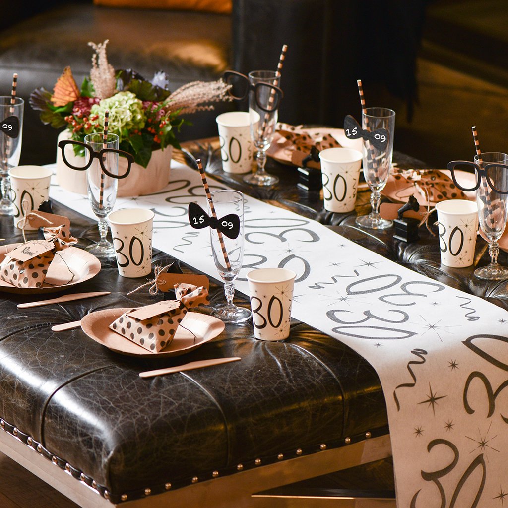 SANTEX — Chemin de Table 40e Anniversaire 30 cm x 5 m – Image 3