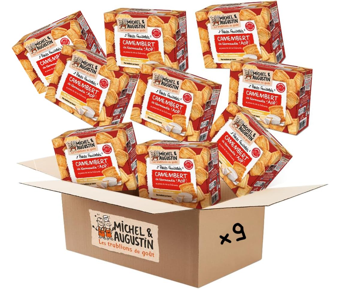 MICHELIN — Feuilletés apéritifs camembert AOP 9 x 80 g