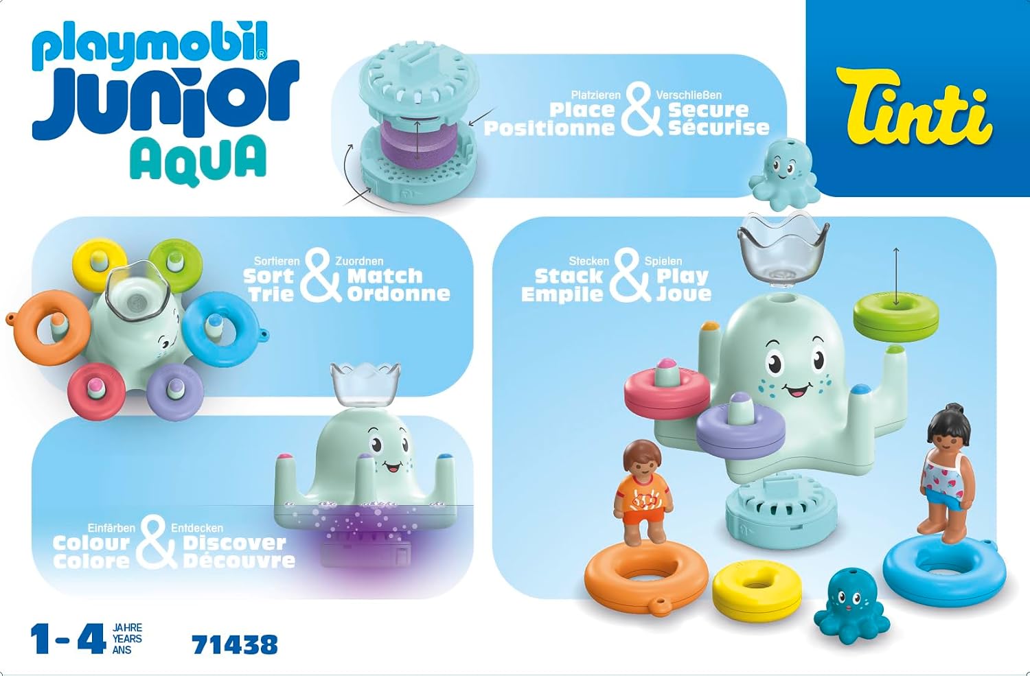 PLAYMOBIL Junior Aqua & Tinti — Manège Pieuvre géante – Image 14