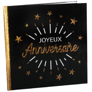 SANTEX — Livre d’or Joyeux Anniversaire Noir/Or