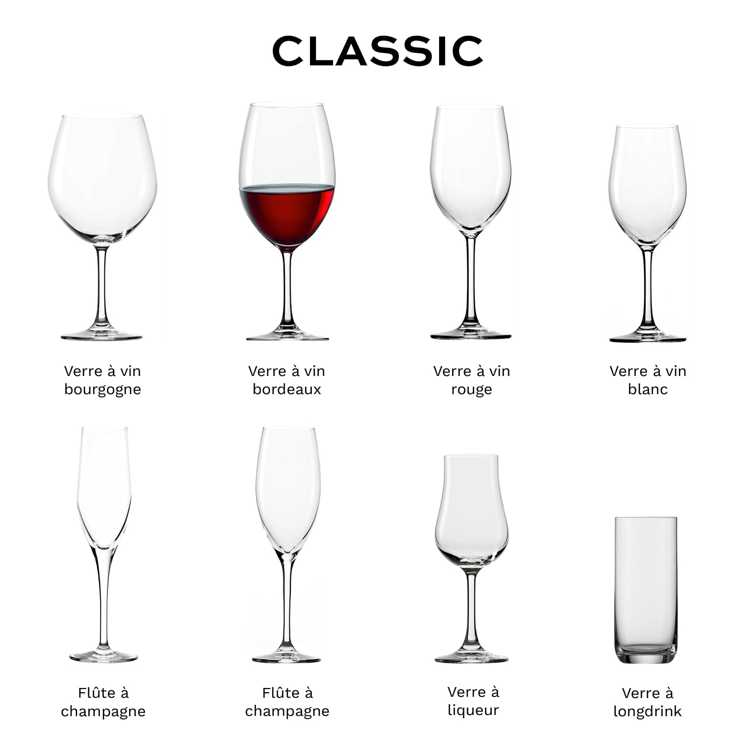 Verres à Vin Bordeaux Classic Lot de 6, 650 ml – Verres Élégants pour Bordeaux – Verres à Vin Rouge en Cristal pour un Maximum d'Arômes – Lavables au Lave-Vaisselle & Fabriqués en Allemagne – Image 7