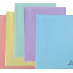 Alternative view of Exacompta - Réf. 88570E - 1 Protège-documents Chromaline Pastel - 50 pochettes cristal lisse - 100 vues - pour A4 - dim 24 x 32 cm - couverture en polypro recyclé translucide - 5 couleurs aléatoires