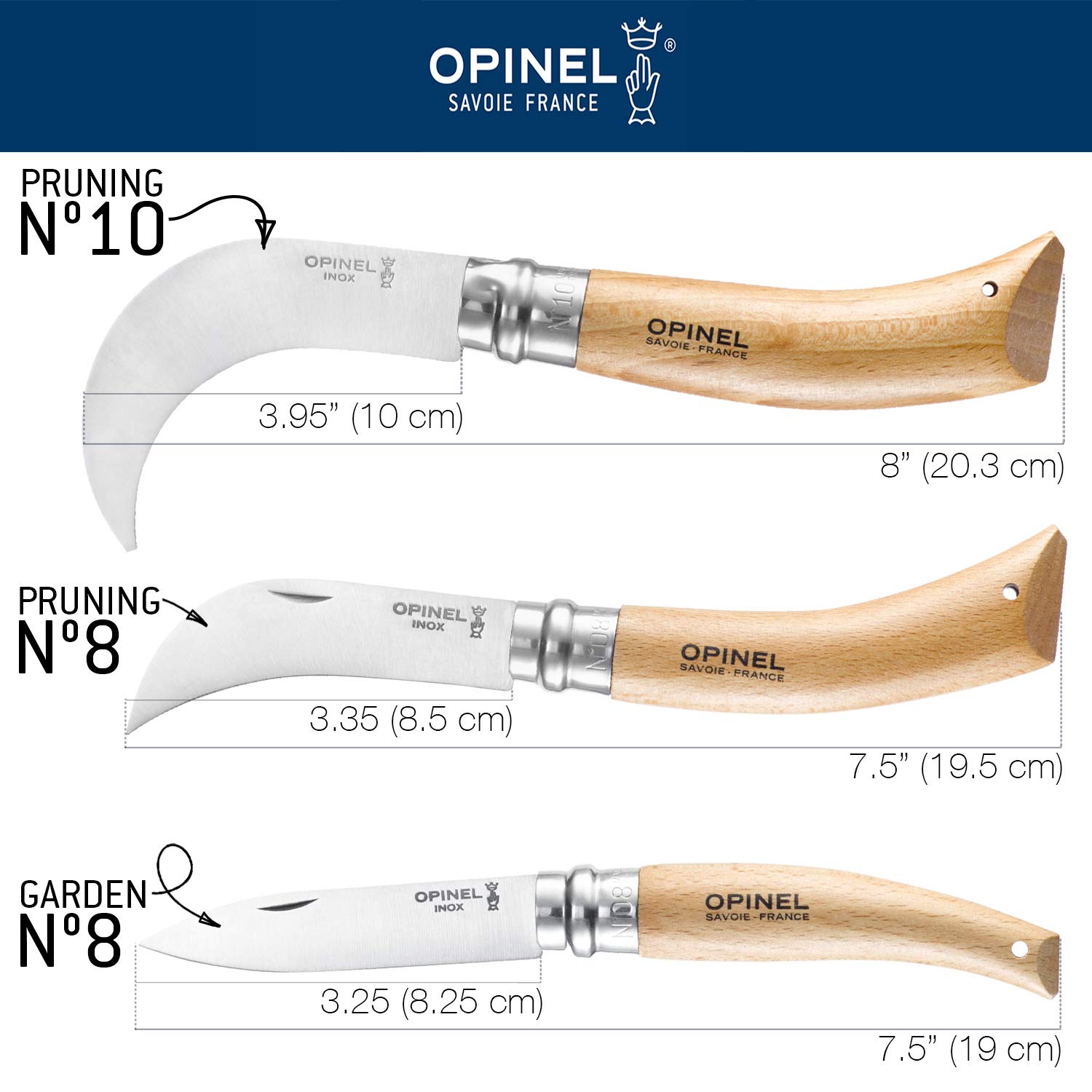 OPINEL N°08 Jardin — Couteau de Jardin lame 8 cm – Image 7