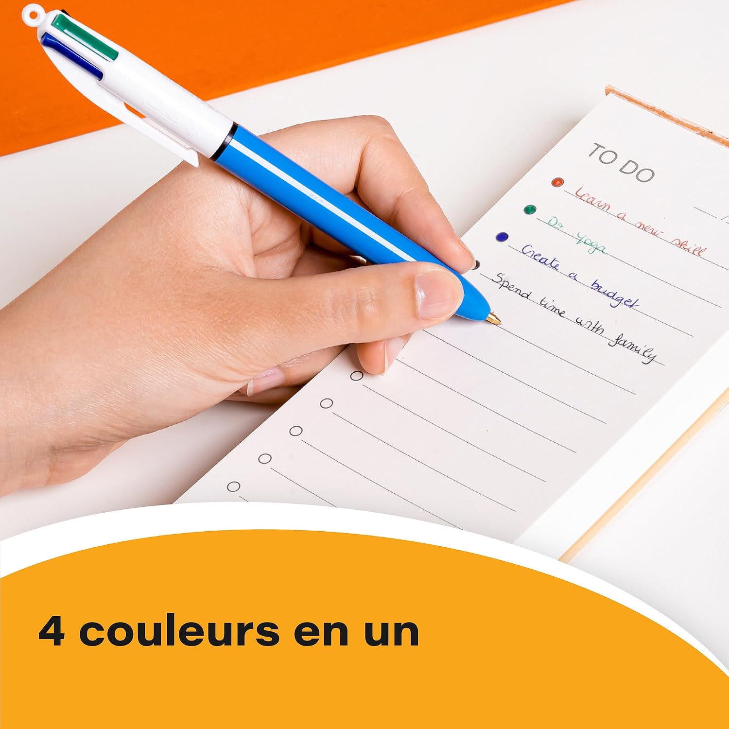 BIC 4 Couleurs - Recharges pour Stylo-Bille - Pointe Moyenne (1,0 mm) – Encre Verte, Lot Economique de 50 – Image 3