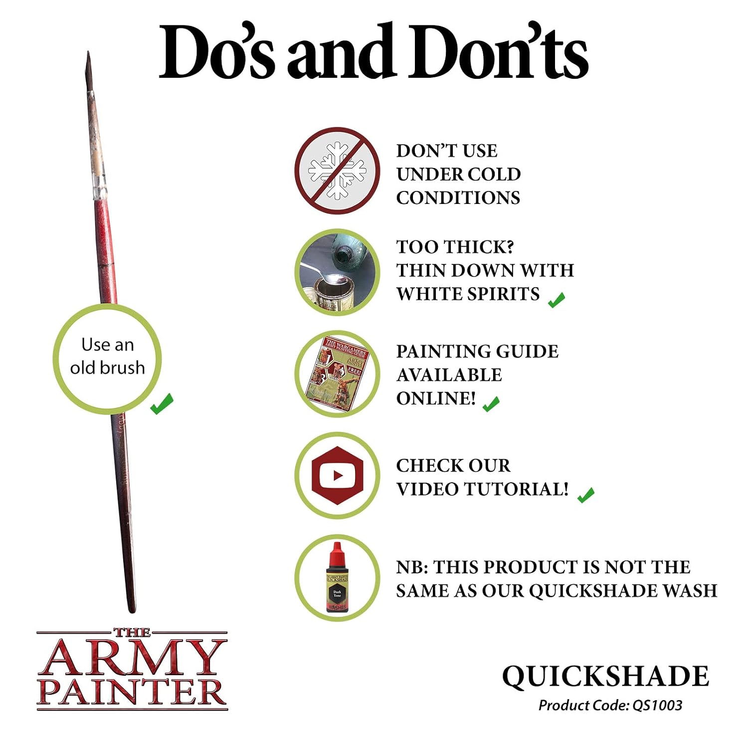 THE ARMY PAINTER Quickshade Dark Tone — Vernis 250 ml – Image 6