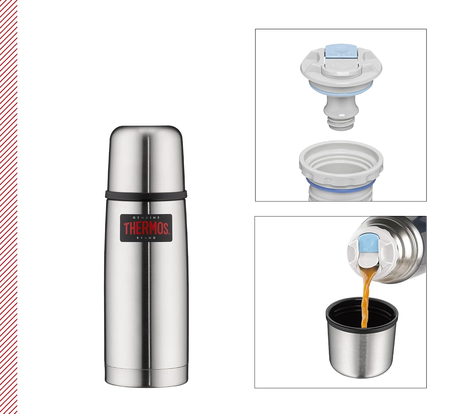 Thermos Bouteille Isotherme en Acier Inoxydable 350 ML – Image 11