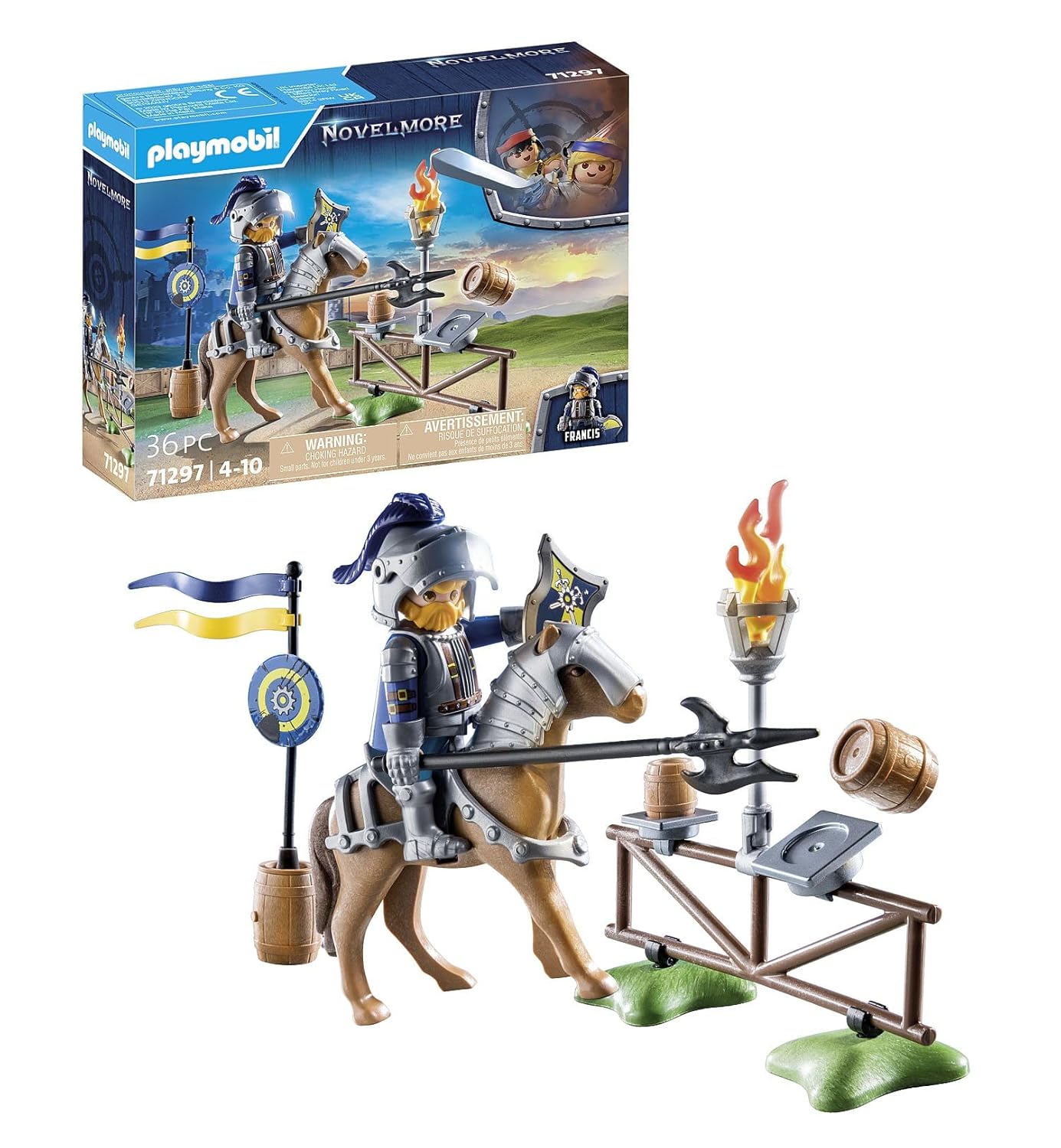 PLAYMOBIL Novelmore 71297 — Chevalier et accessoires d'entraînement – Image 26